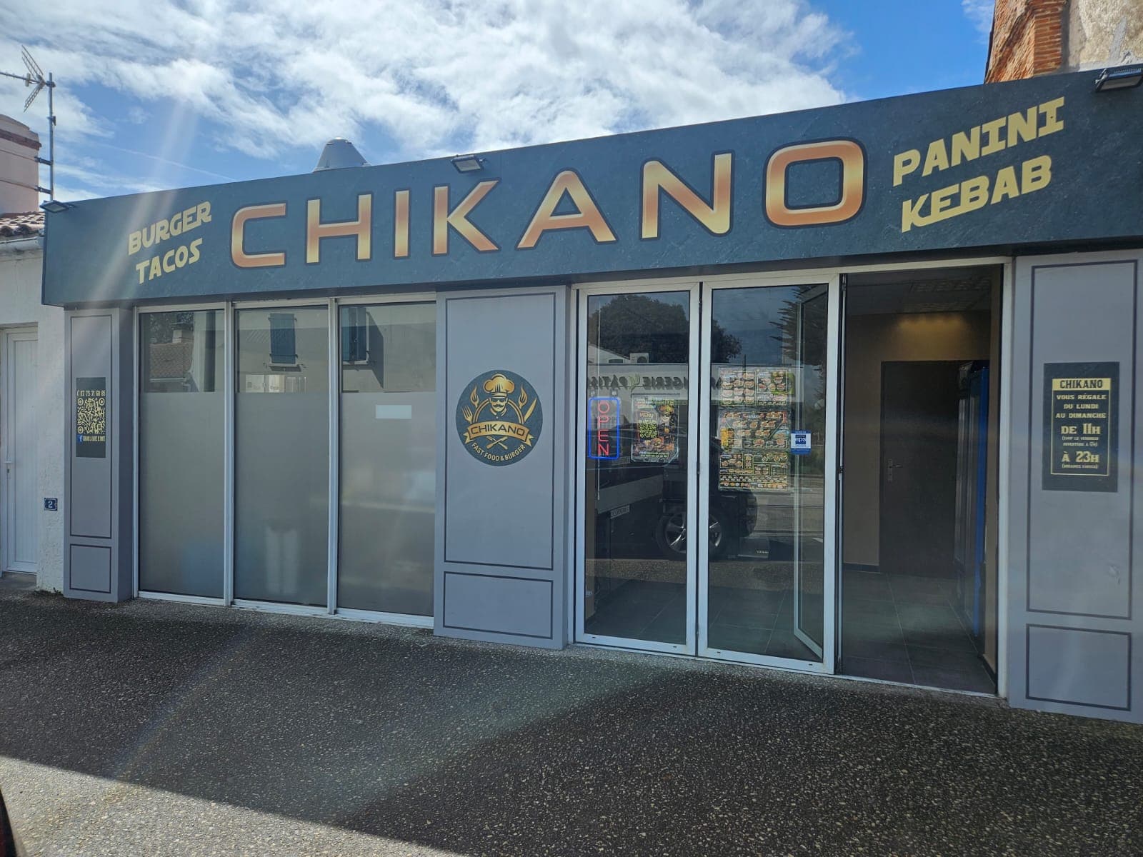 Devanture du restaurant Chikano à La Barre-de-Monts